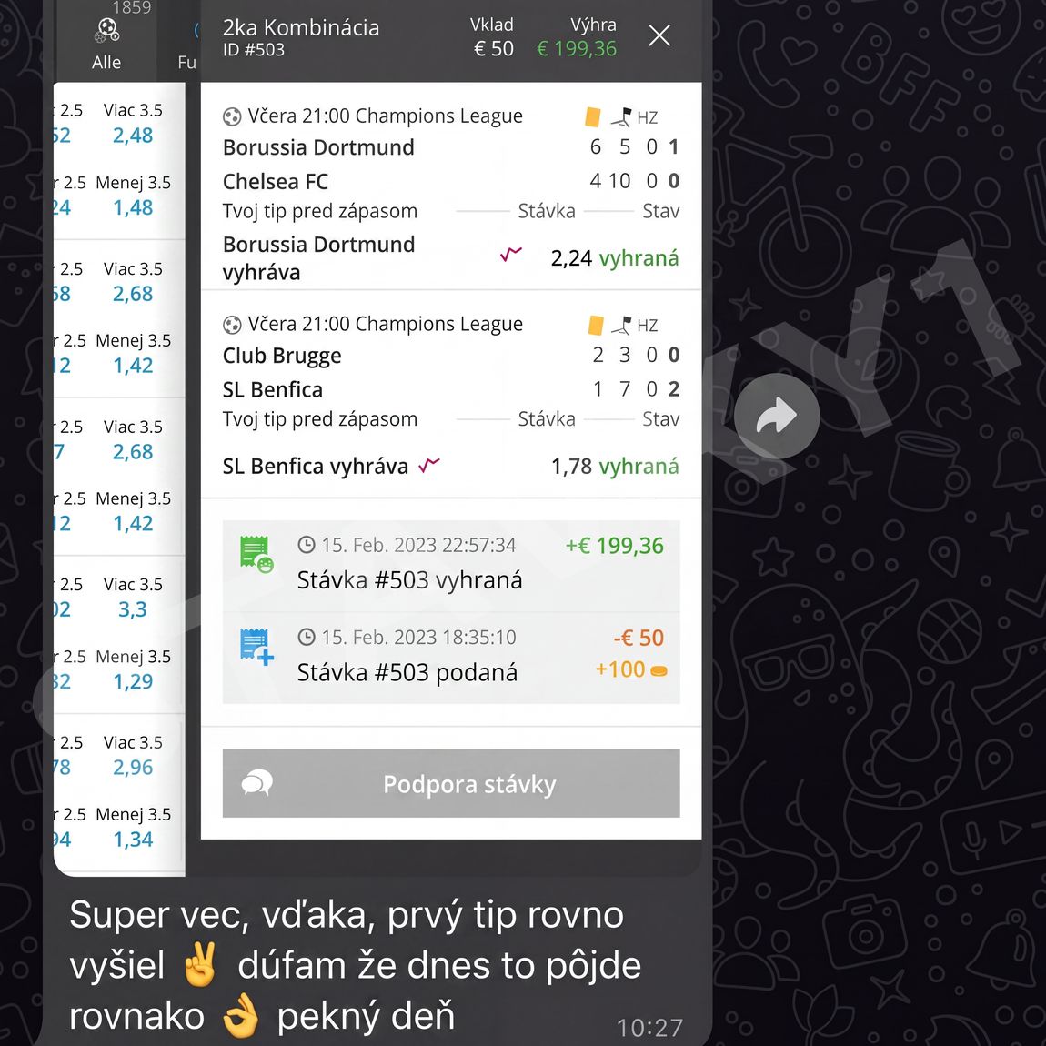 Dôkaz od zákazníka